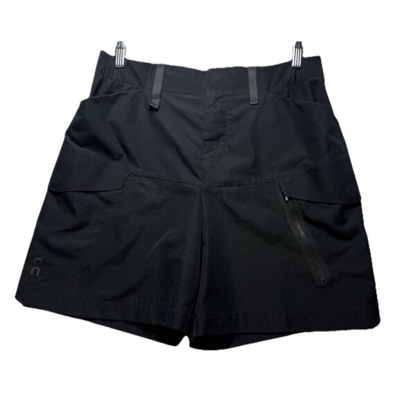 On Cloud Women's Shorts Sz L Explorer Running 6.5" Inseam Track Athleisure Black - Picture 1 of 9